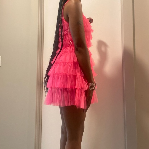 Pink Ruffled Dress - Picture 2 of 8